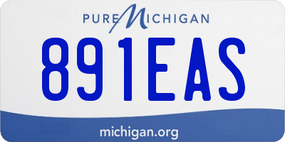 MI license plate 891EAS