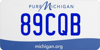 MI license plate 89CQB