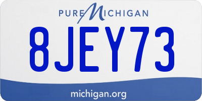 MI license plate 8JEY73