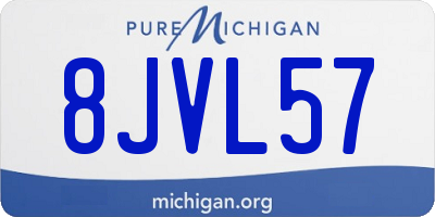 MI license plate 8JVL57