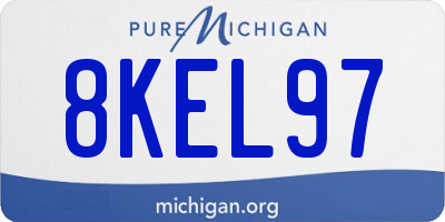 MI license plate 8KEL97