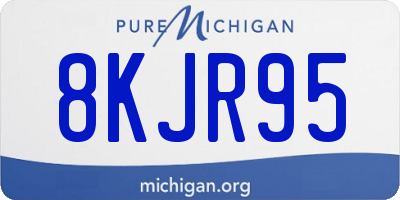 MI license plate 8KJR95