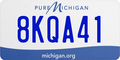 MI license plate 8KQA41