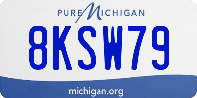 MI license plate 8KSW79