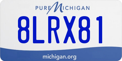 MI license plate 8LRX81