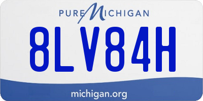 MI license plate 8LV84H