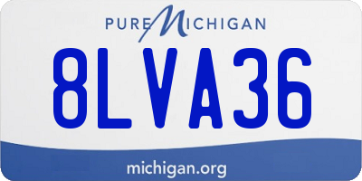 MI license plate 8LVA36