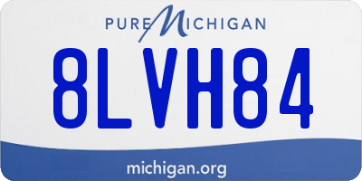 MI license plate 8LVH84