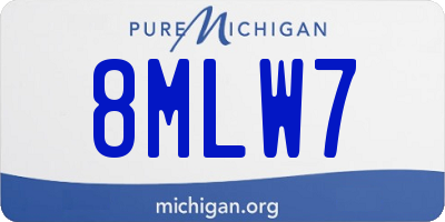 MI license plate 8MLW7