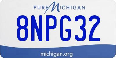 MI license plate 8NPG32