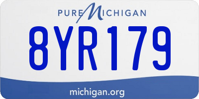 MI license plate 8YR179