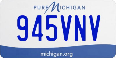 MI license plate 945VNV