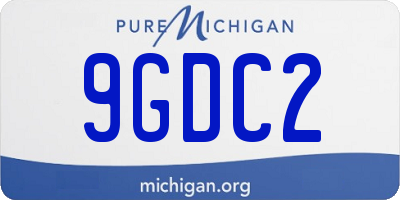 MI license plate 9GDC2