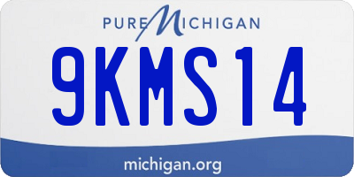 MI license plate 9KMS14