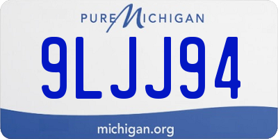 MI license plate 9LJJ94