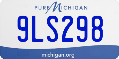 MI license plate 9LS298