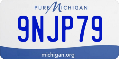 MI license plate 9NJP79