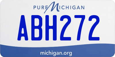 MI license plate ABH272