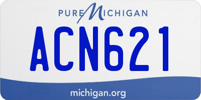 MI license plate ACN621