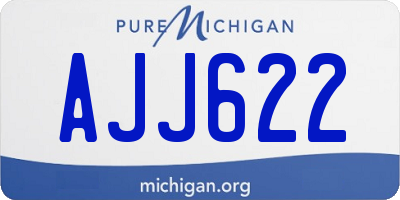 MI license plate AJJ622