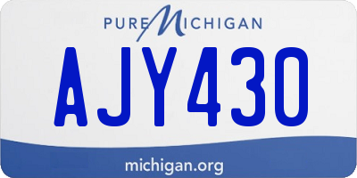 MI license plate AJY430