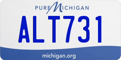 MI license plate ALT731