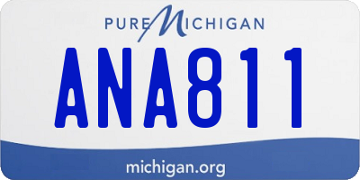 MI license plate ANA811