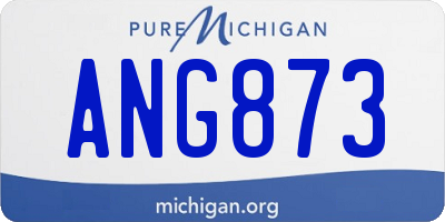 MI license plate ANG873