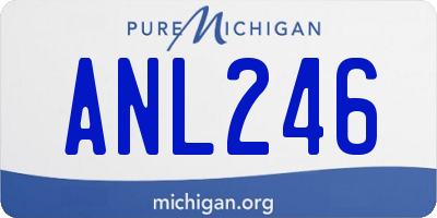 MI license plate ANL246