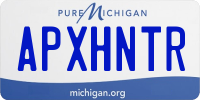 MI license plate APXHNTR