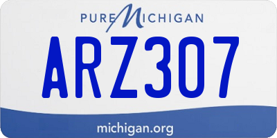 MI license plate ARZ307