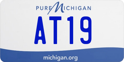 MI license plate AT19