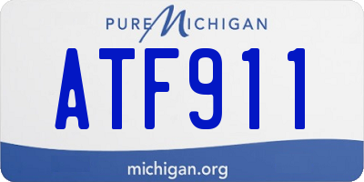 MI license plate ATF911