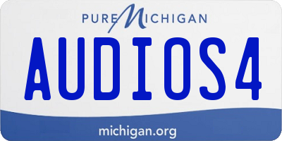 MI license plate AUDIOS4