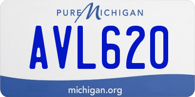 MI license plate AVL620