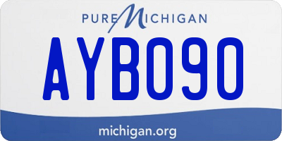 MI license plate AYB090