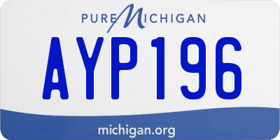 MI license plate AYP196