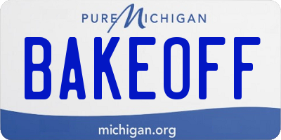 MI license plate BAKEOFF