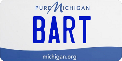 MI license plate BART