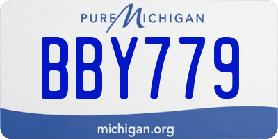 MI license plate BBY779