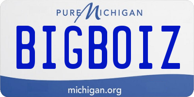 MI license plate BIGBOIZ