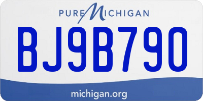 MI license plate BJ9B790