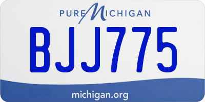 MI license plate BJJ775