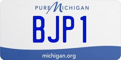 MI license plate BJP1