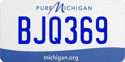 MI license plate BJQ369