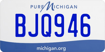 MI license plate BJQ946