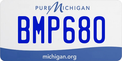 MI license plate BMP680