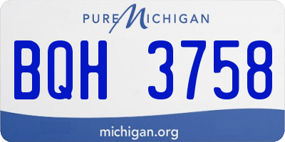 MI license plate BQH3758