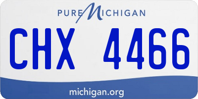 MI license plate CHX4466