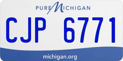 MI license plate CJP6771